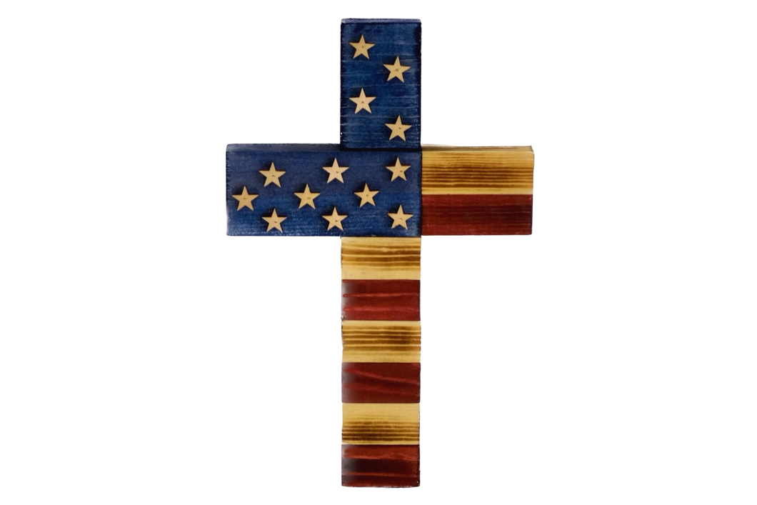 American Flag Cross