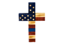 Load image into Gallery viewer, American Flag Cross
